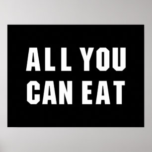 ALLES, WAS SIE ESSEN KÖNNEN POSTER