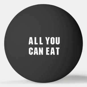 ALLES, WAS SIE ESSEN KÖNNEN TISCHTENNISBALL
