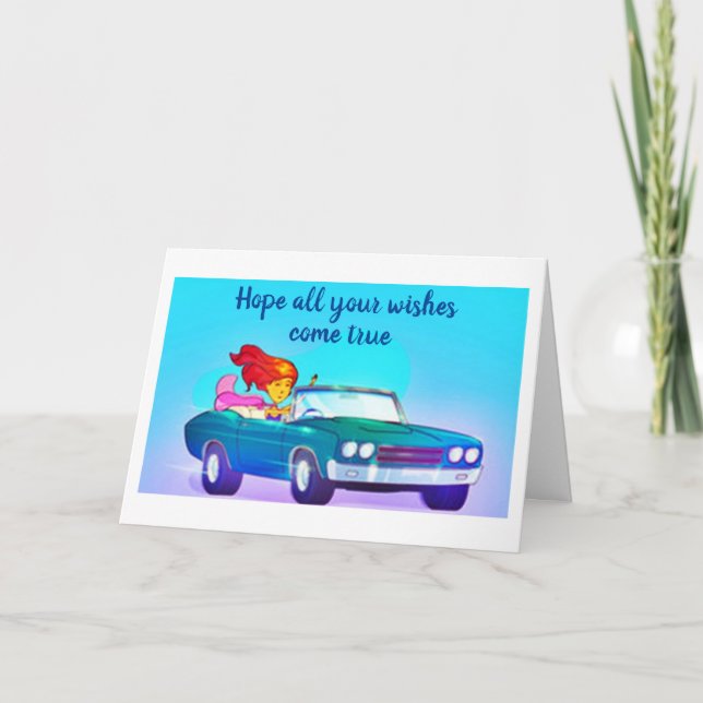 "ALLES, WAS SIE GLÜCKLICH MACHT*CHRISTMAS WISHES KARTE (Vorderseite)