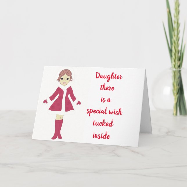 ALLES, WAS SIE GLÜCKLICH MACHT **DAUGHTER** KARTE (Vorderseite)