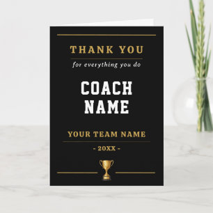 Alles-was-Sie-tun-Trophäe-Coach-Name Dankeskarte