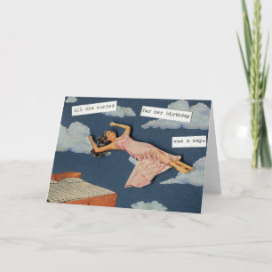 Alles, was sie zum Geburtstag wollte... Karte