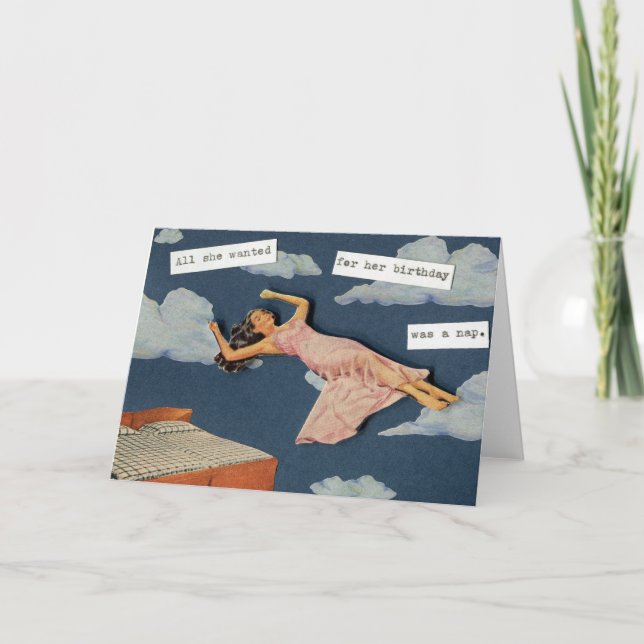 Alles, was sie zum Geburtstag wollte... Karte (Vorderseite)