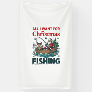 Alles was Weihnachten will, ist Angel-Santa-Rentie Banner