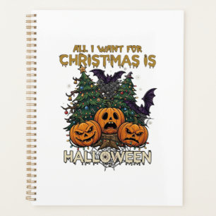 Alles was Weihnachten will ist Halloween Kürbisse Planer