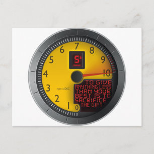 Alles, was weniger als dein Bestes ist Postkarte