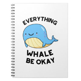Alles, was Whale in Ordnung Funny Whale Puff Notizblock