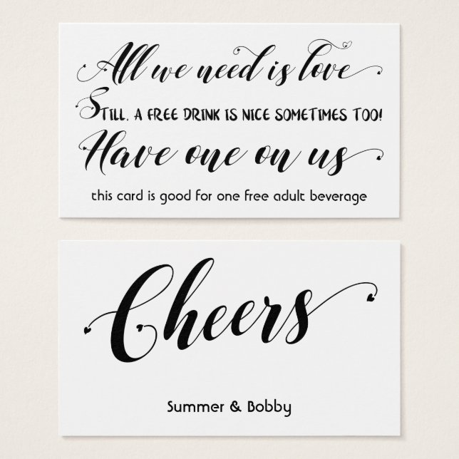 Alles, was wir brauchen, ist Liebe Wedding & Event (Vorne & Hinten)