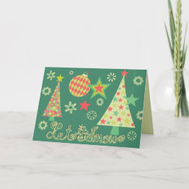 Alles Weihnachtsfeiertags-Gruß-Karte Feiertagskarte