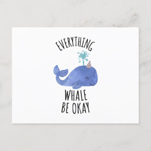 Alles Whale ist in Ordnung Postkarte