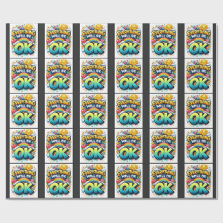 Alles wird gut geschenkpapier