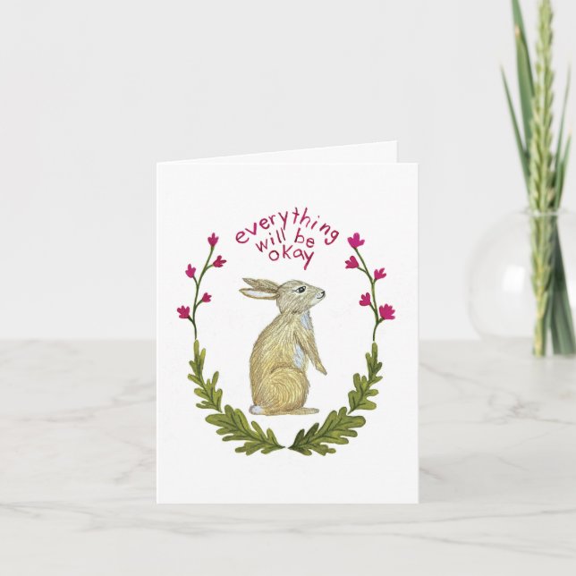 Alles wird gut Grußkarte Karte (Vorderseite)