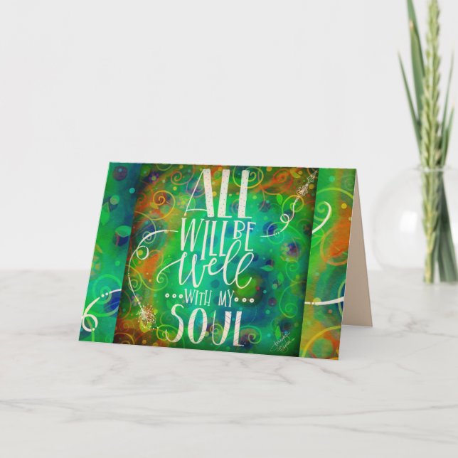 Alles wird gut mit meinem Soul sein Karte (Vorderseite)