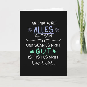 Alles wird gut sein - alles karte