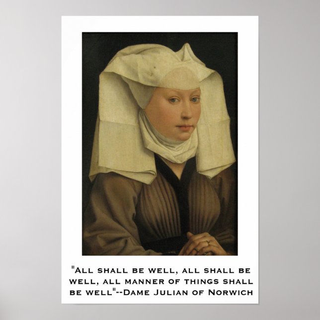 Alles wird gut sein - Dame Julian von Norwich Poster (Vorne)