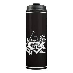 Alles wird gut sein" Motivierend grafisches T-Shir Thermosbecher