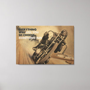 Alles wird Ihnen die Motorrad-Racing-Leinwand umbr Leinwanddruck