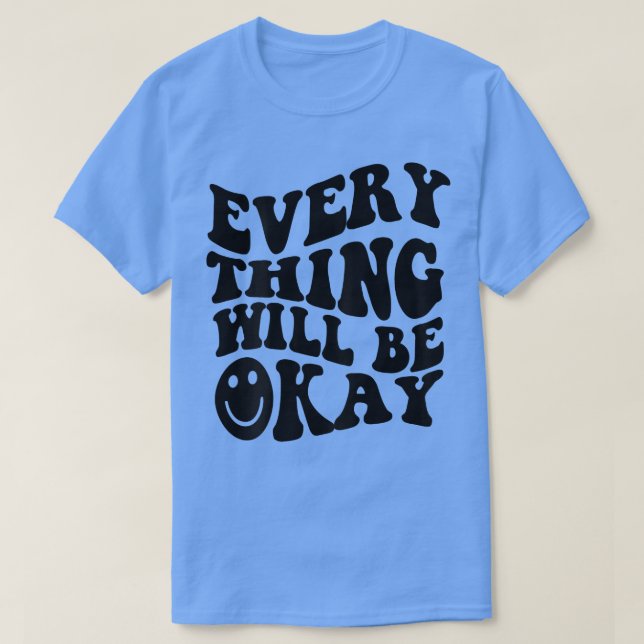 Alles wird in Ordnung Inspiration Retro Print T-Shirt (Design vorne)