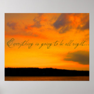 "Alles wird in Ordnung sein" Poster