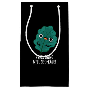 Alles wird O-kale Funny Veggie Pun Dark BG Kleine Geschenktüte