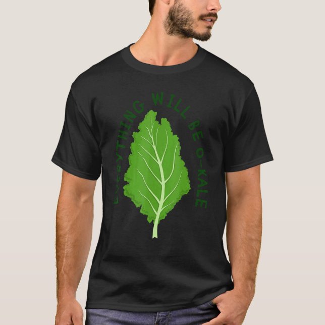 Alles wird O-Kale vegan veggie kale Vegeta sein T-Shirt (Vorderseite)