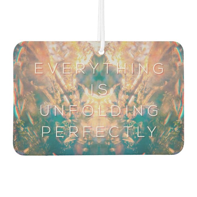 Alles wird perfekt entfaltet ~ Auto Freshener Autolufterfrischer (Vorderseite)