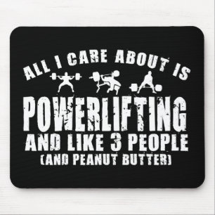 Alles, worum ich mich kümmere, ist Kraftarbeit. "P Mousepad