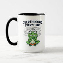 Alles zu sehr durchdenken Ängstlicher Frosch Lusti