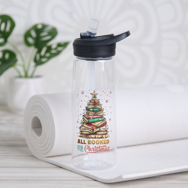 Alles zu Weihnachten gebucht Trinkflasche (Yoga (gedreht))