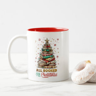 Alles zu Weihnachten gebucht Zweifarbige Tasse