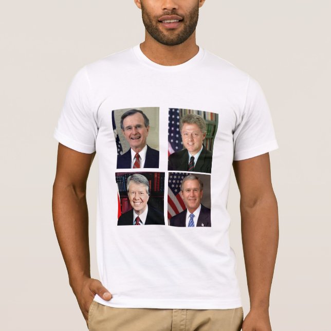 Alles zusammen /George H. W. Bush/Bill Clinton T-Shirt (Vorderseite)