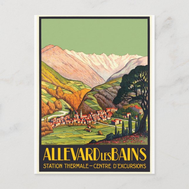 Allevard, Les Bains, Frankreich Postkarte (Vorderseite)