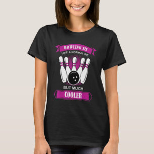 Alley Ball Niedlich Women's Zehn Button Sis Bowlin T-Shirt
