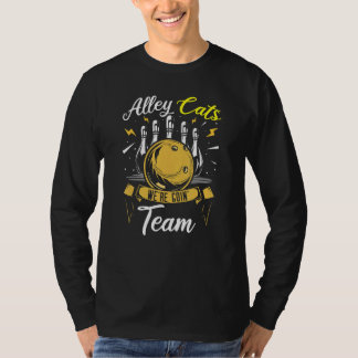 Alley Cat Bowling Team Bowler T-Shirt