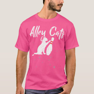 Alley Cat Funny Bowler Bowling T-Shirt
