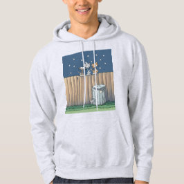 Alley Cats auf einem Zaun Hoodie