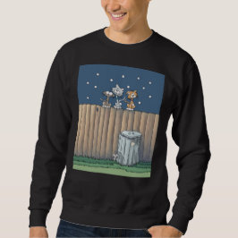 Alley Cats auf einem Zaun Sweatshirt