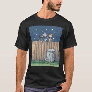 Alley Cats auf einem Zaun T-Shirt