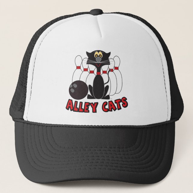 Alley Cats 🎳 Pin | Truckerkappe (Vorderseite)