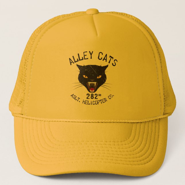 Alley Cats Vintage Emblem Truckerkappe (Vorderseite)