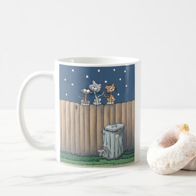 Alley Cats zaubert Kaffee Tasse (Mit Donut)