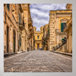 Alley Historic Old Town Sizilien Italien Poster