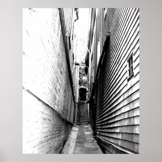 Alley in Sausalito Poster (Vorne)