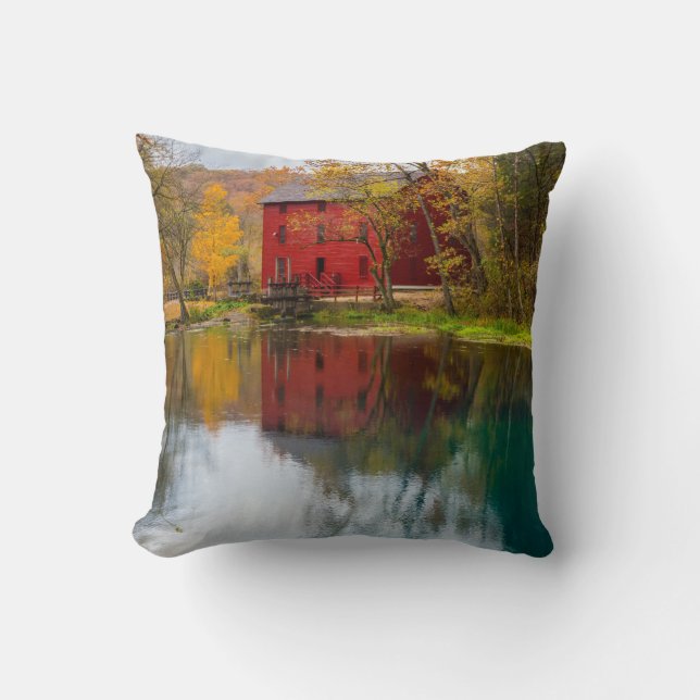 Alley Mill Herbst Kissen (Vorderseite)