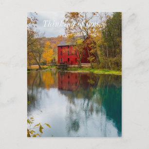 Alley Mill Herbst Postkarte
