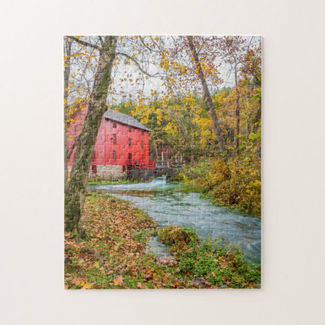 Alley Mill im Herbst Jigsaw Puzzle (Vertikal)