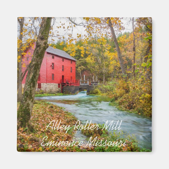 Alley Mill im Herbstmagnet Magnet (Vorne)