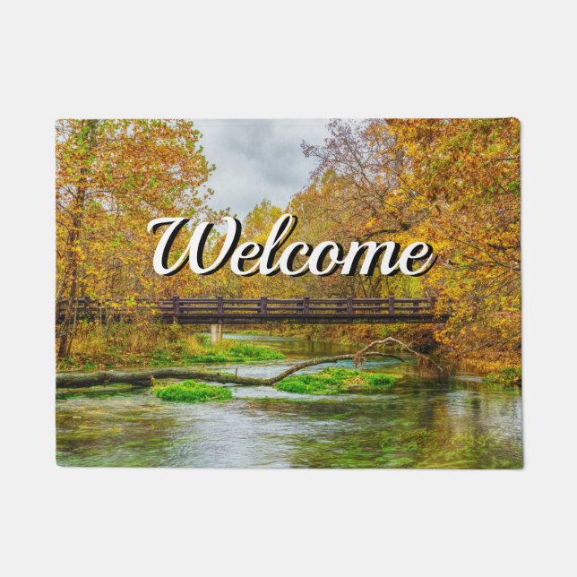 Alley Spring River Welcome Doormat Fußmatte (Vorderseite)