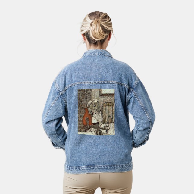 Alleyway Rat 🐀 Jeansjacke (Modell)