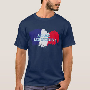 "Allez les Blau-" französischer T-Shirt
